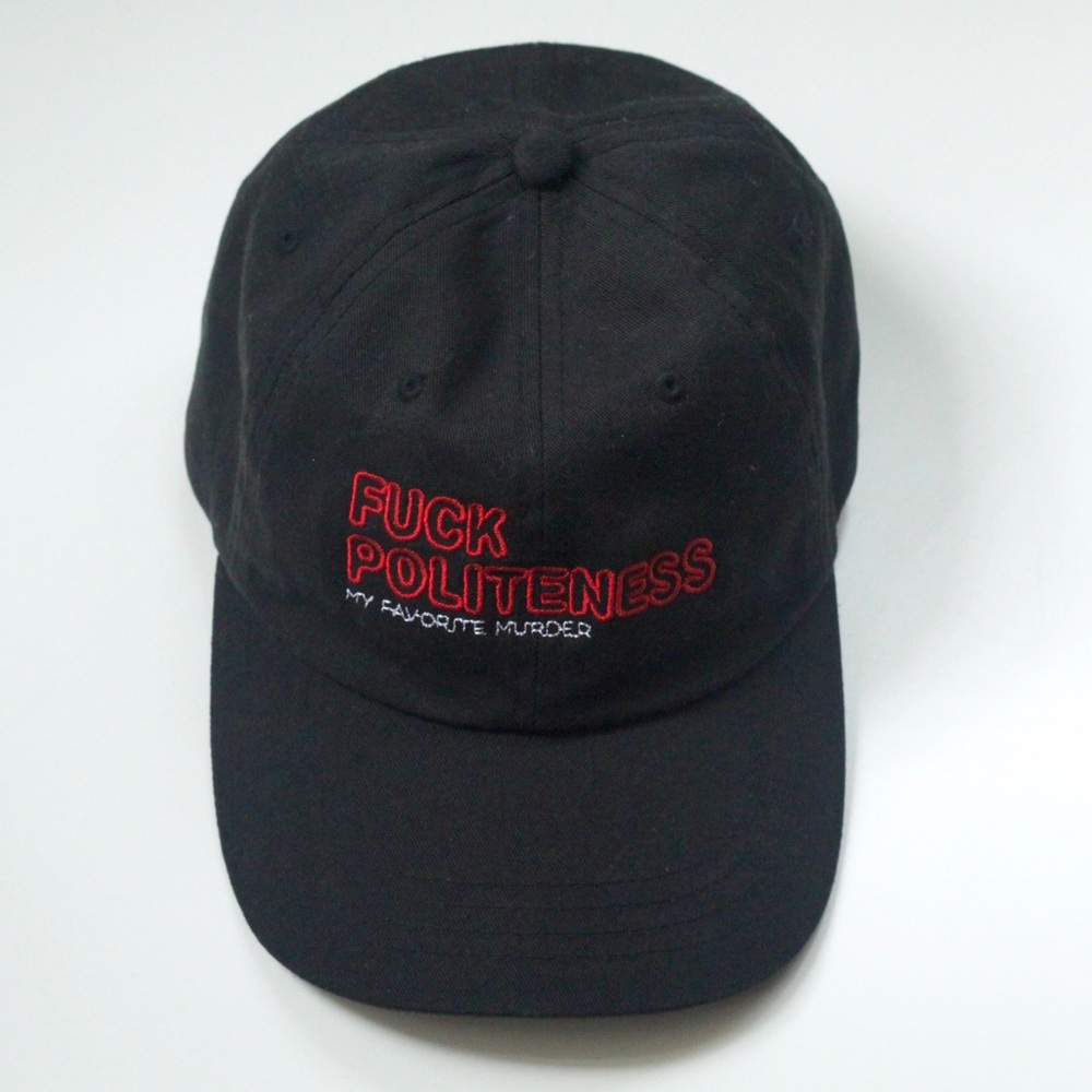 Black Embroidered MFM Baseball Cap/Hat